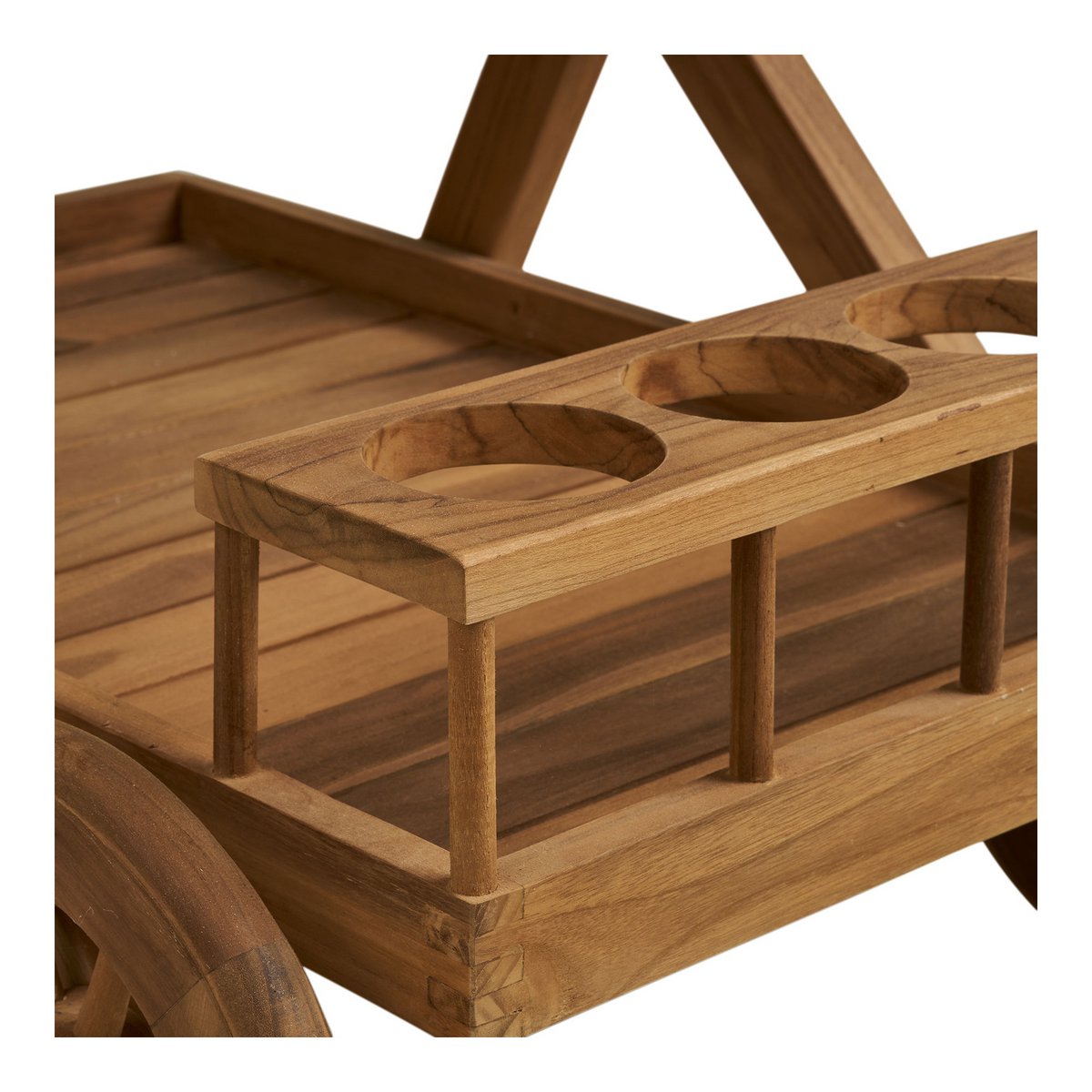 Pasaku Teewagen, Teak, natur, 86x50x81 cm