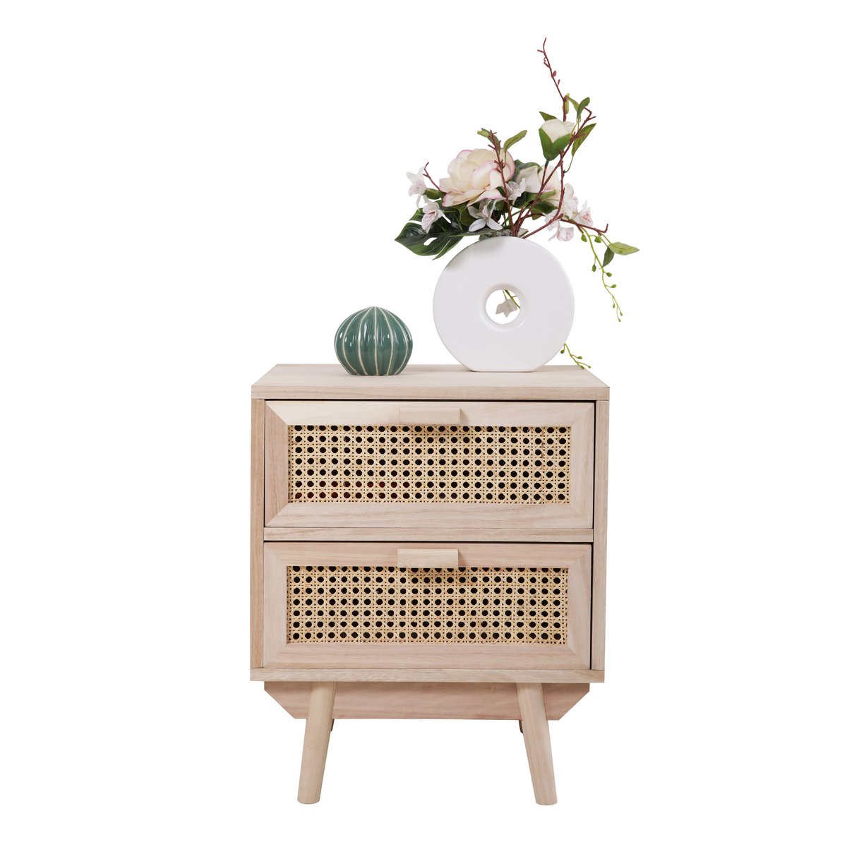 Nightstand 42x36 cm rattan weave