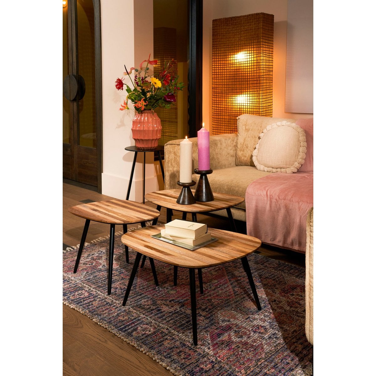 Beistelltischset Jailey Brown