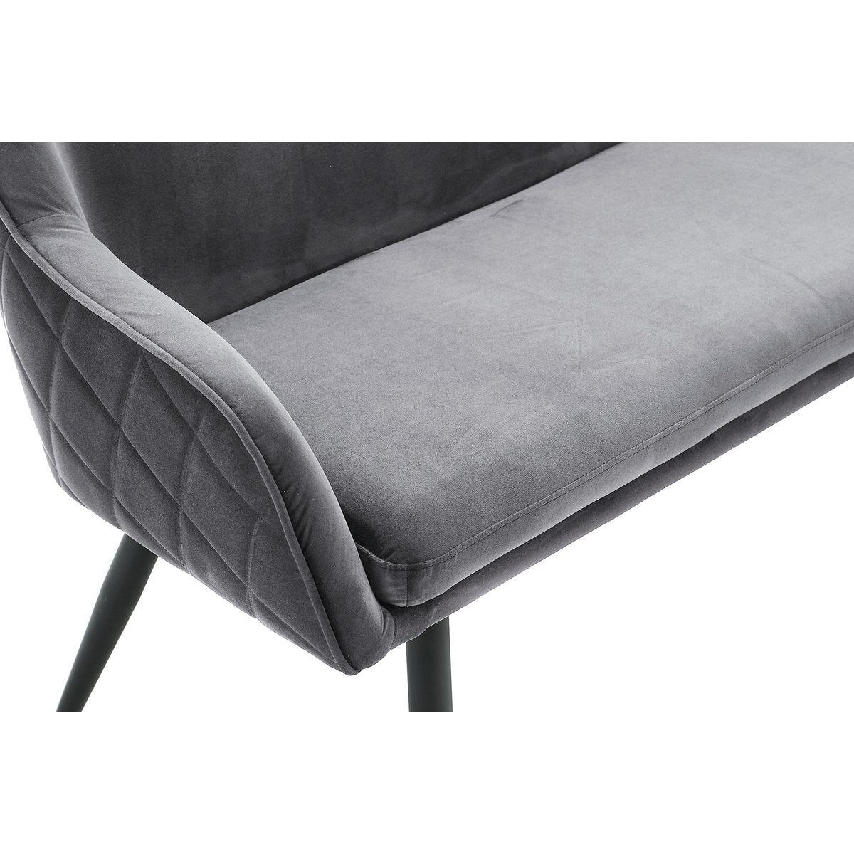 Bench 160 cm velvet gray