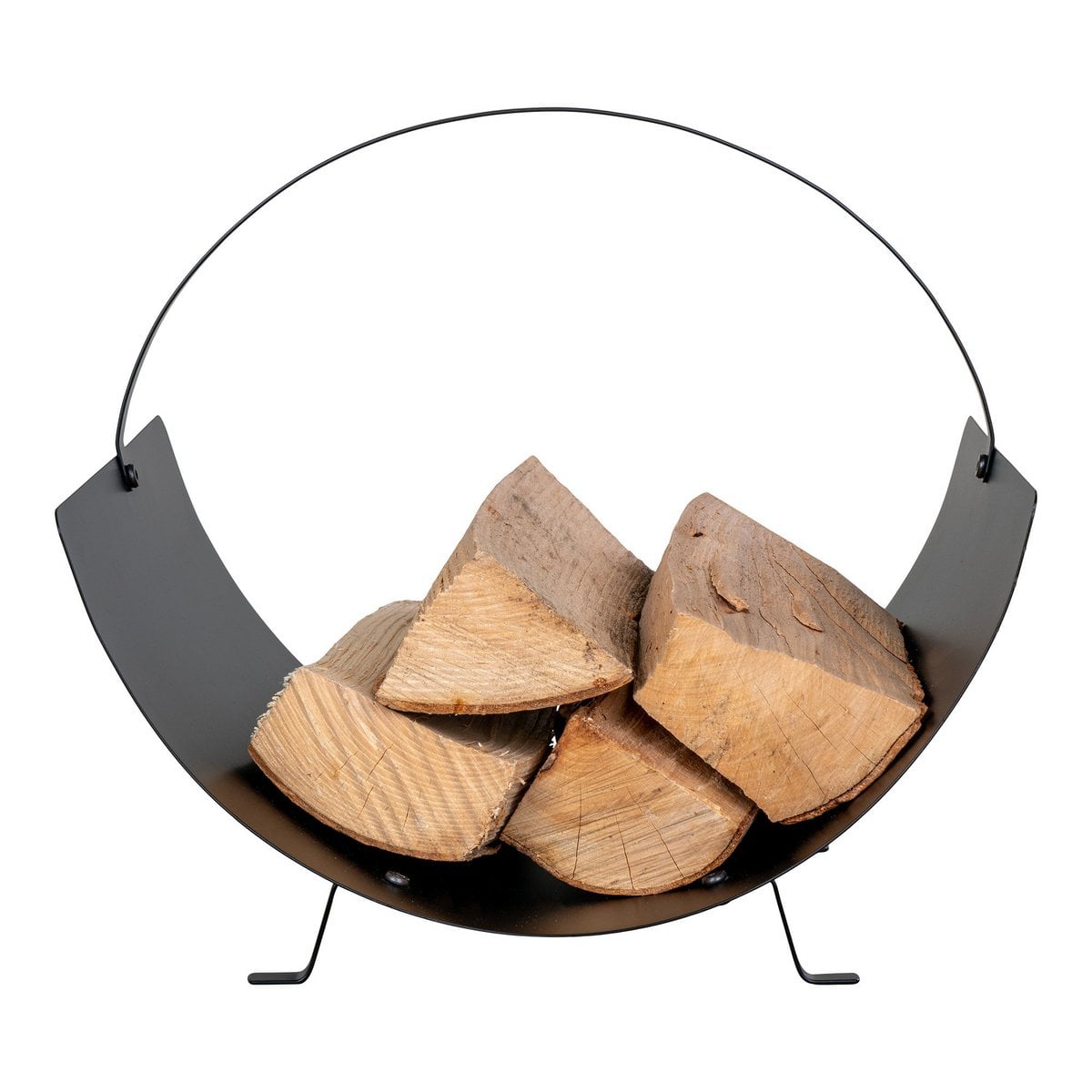 Tires Log Holder - Holzhalter, Stahl, schwarz, 40x35x33,5 cm