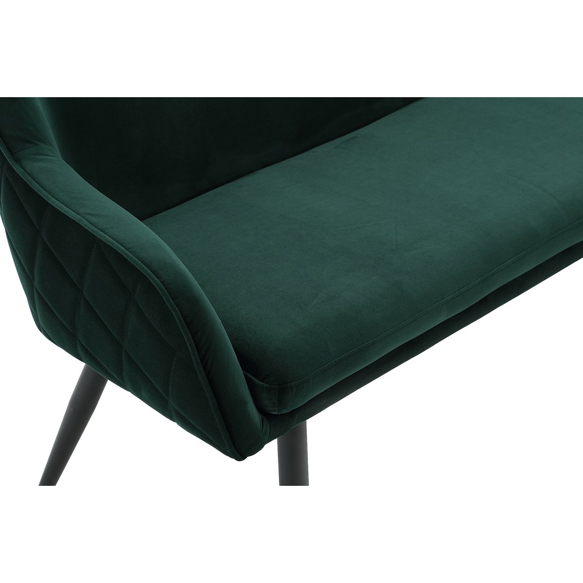 Bench 160 cm velvet fir green