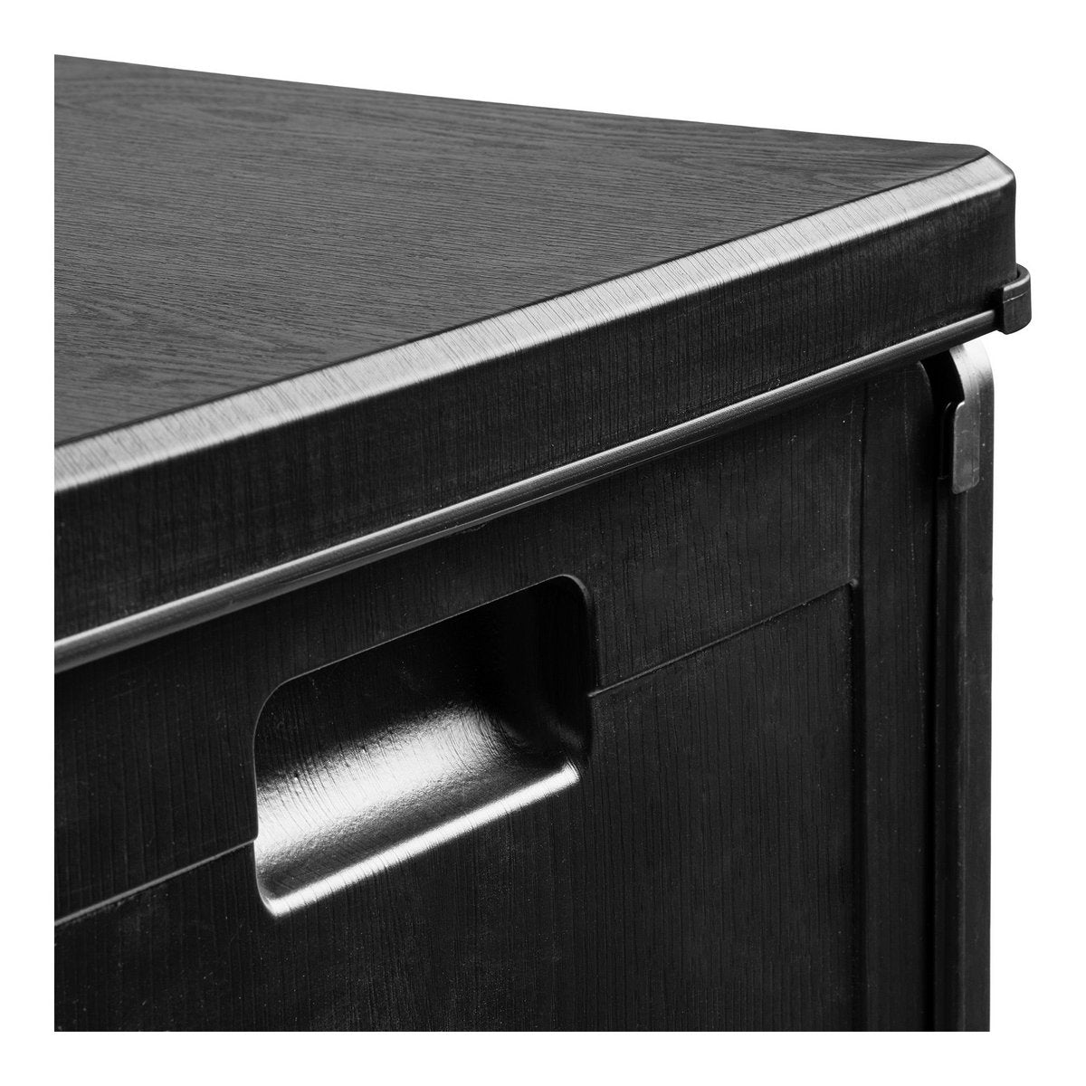 Sobra Kissenbox, Kunststoff, schwarz, 42,8x42,8x46,4 cm, 76 L