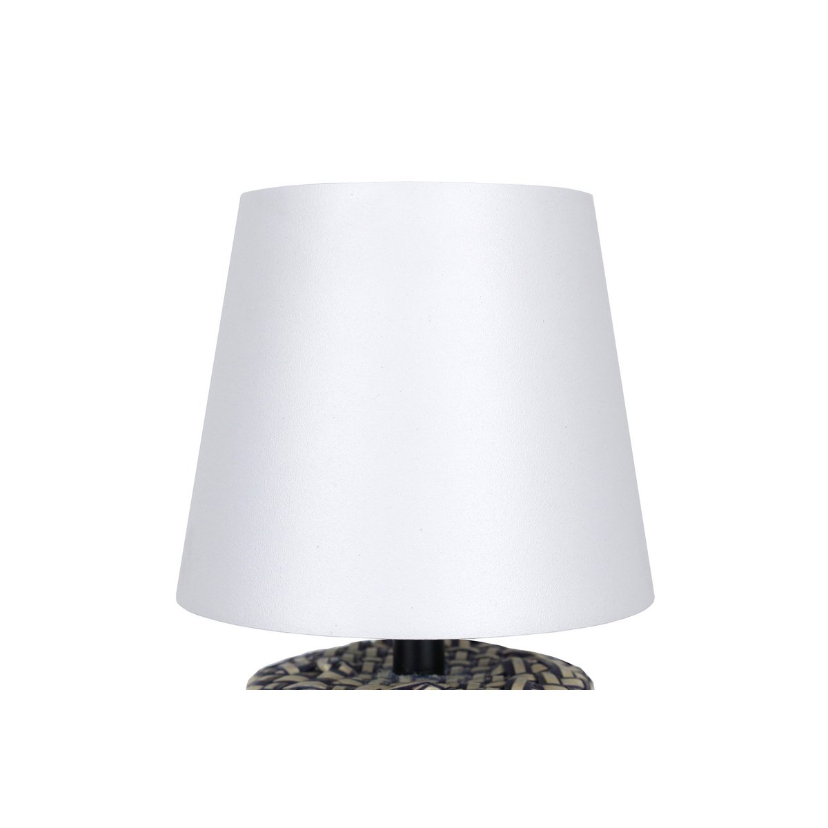 Table lamp black/white 29 cm with LED battery