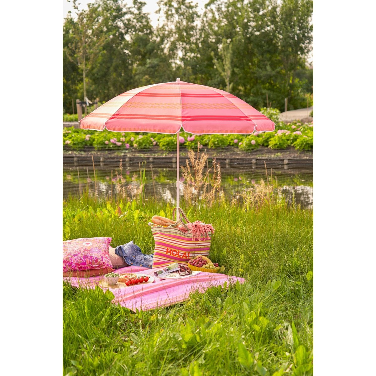 Sonnenschirmstreifen Hellrosa
