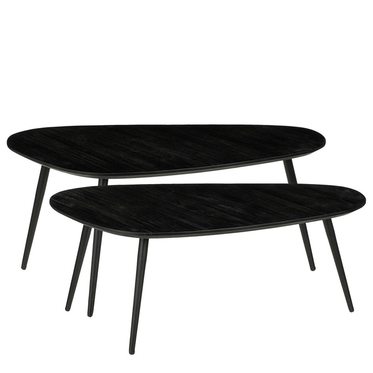 Beistelltischset Jailey Schwarz