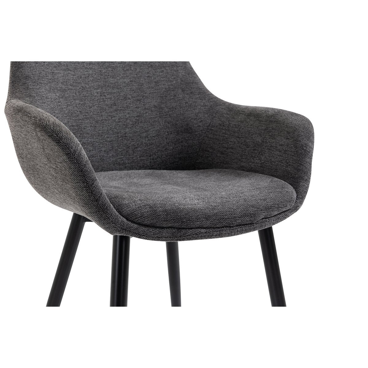 Set of 2 armchairs anthracite