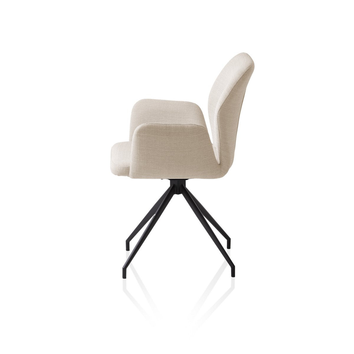 Armchair with 180° rotation function beige