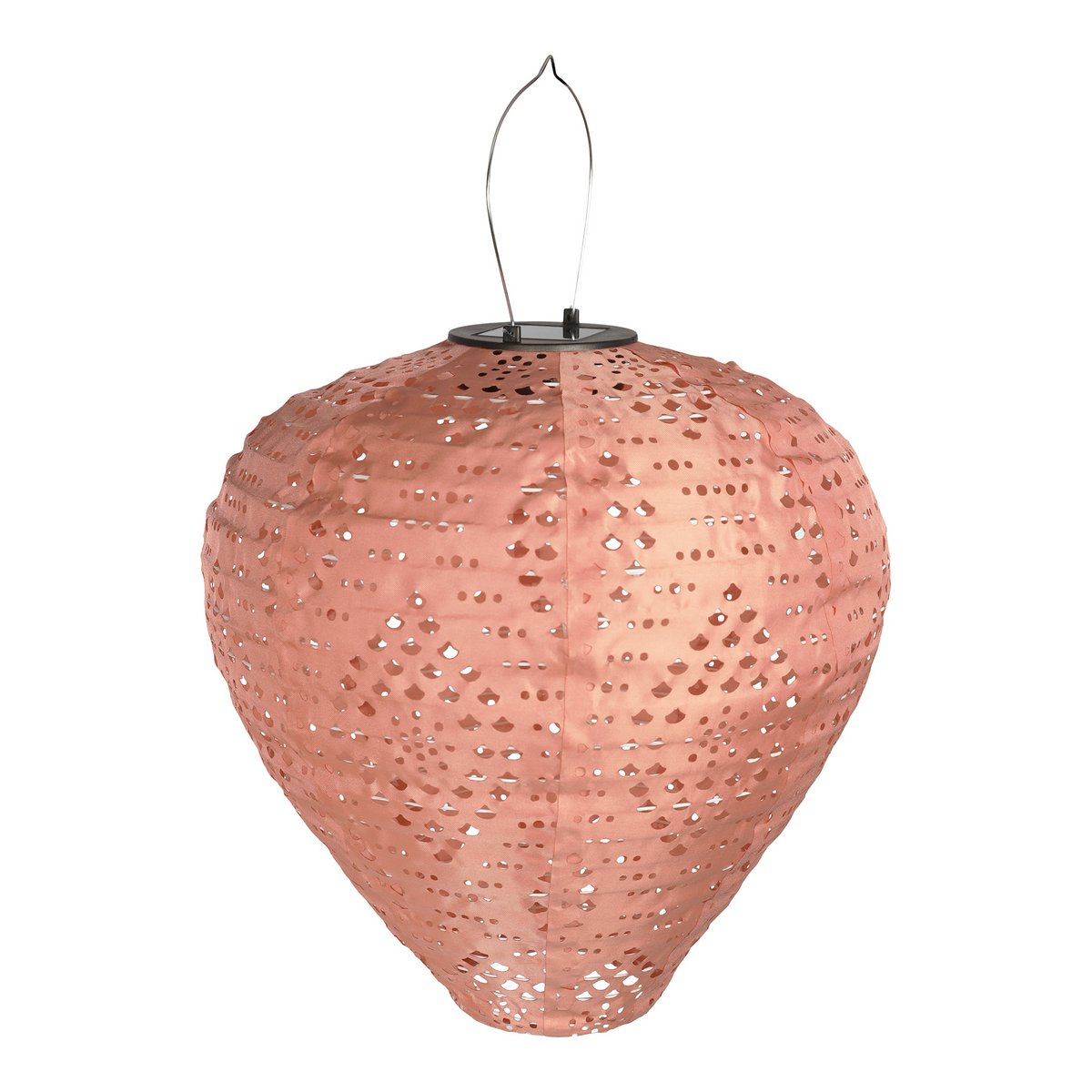 Greatham LED -Laterne - Pink, wiederaufladbare Sonnenlaterne, 30 x 30 x 34 cm