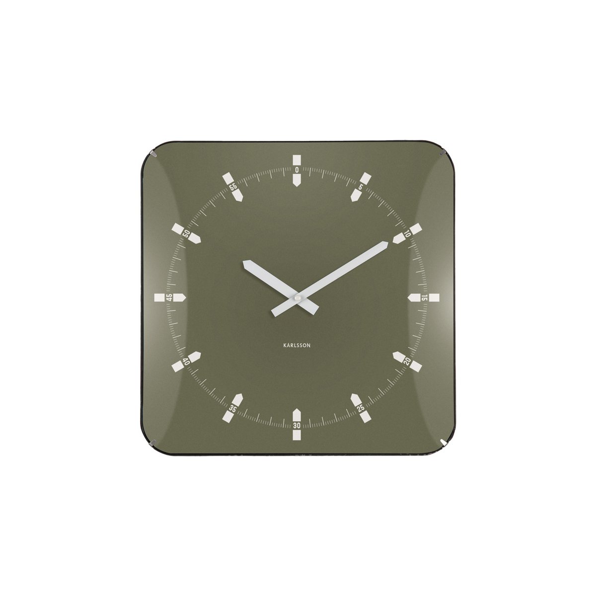 Wanduhr Sucinto Dome Square