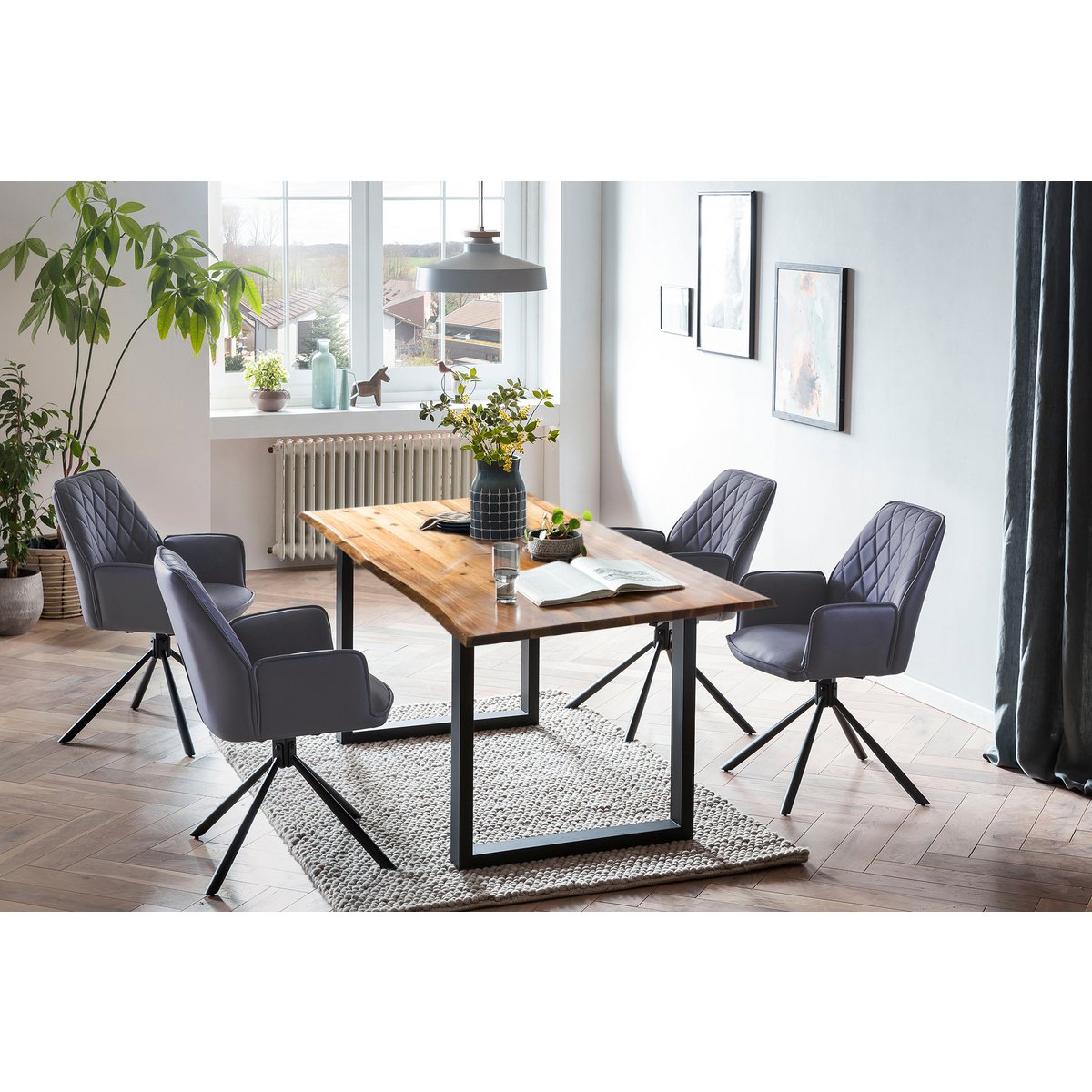 Dining group 5 pieces 160x85 cm