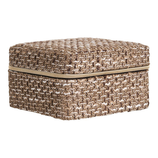 Marrakesch-Schmuckkästchen – Braunmischung, 100 % Polyester, 11 x 11 x 6,5 cm