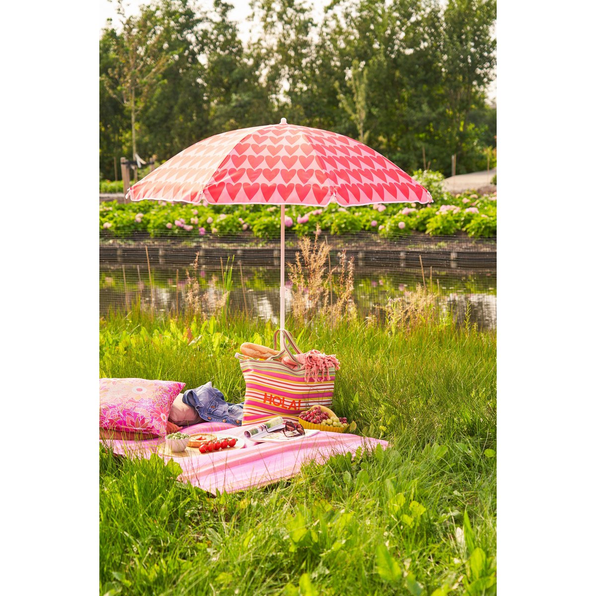 Sonnenschirm Herz Rosa