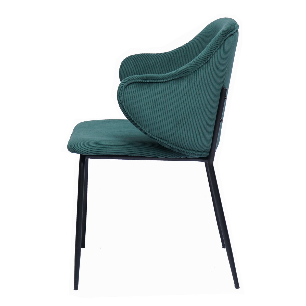 Set of 2 armchairs dark green