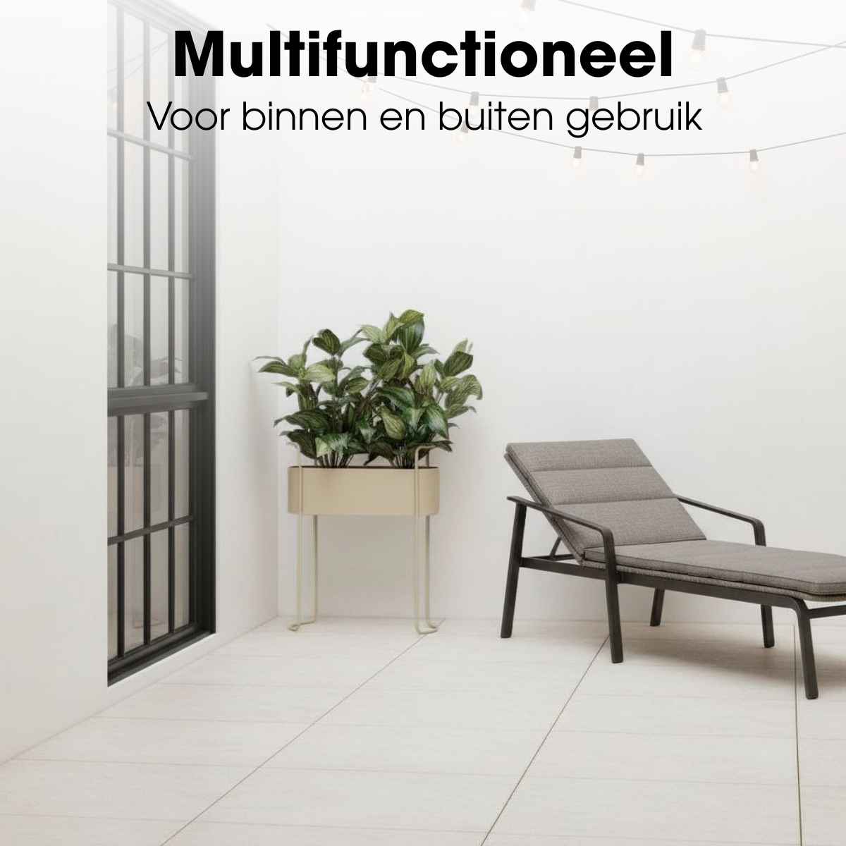 Blumentopf innen Moritz Beige