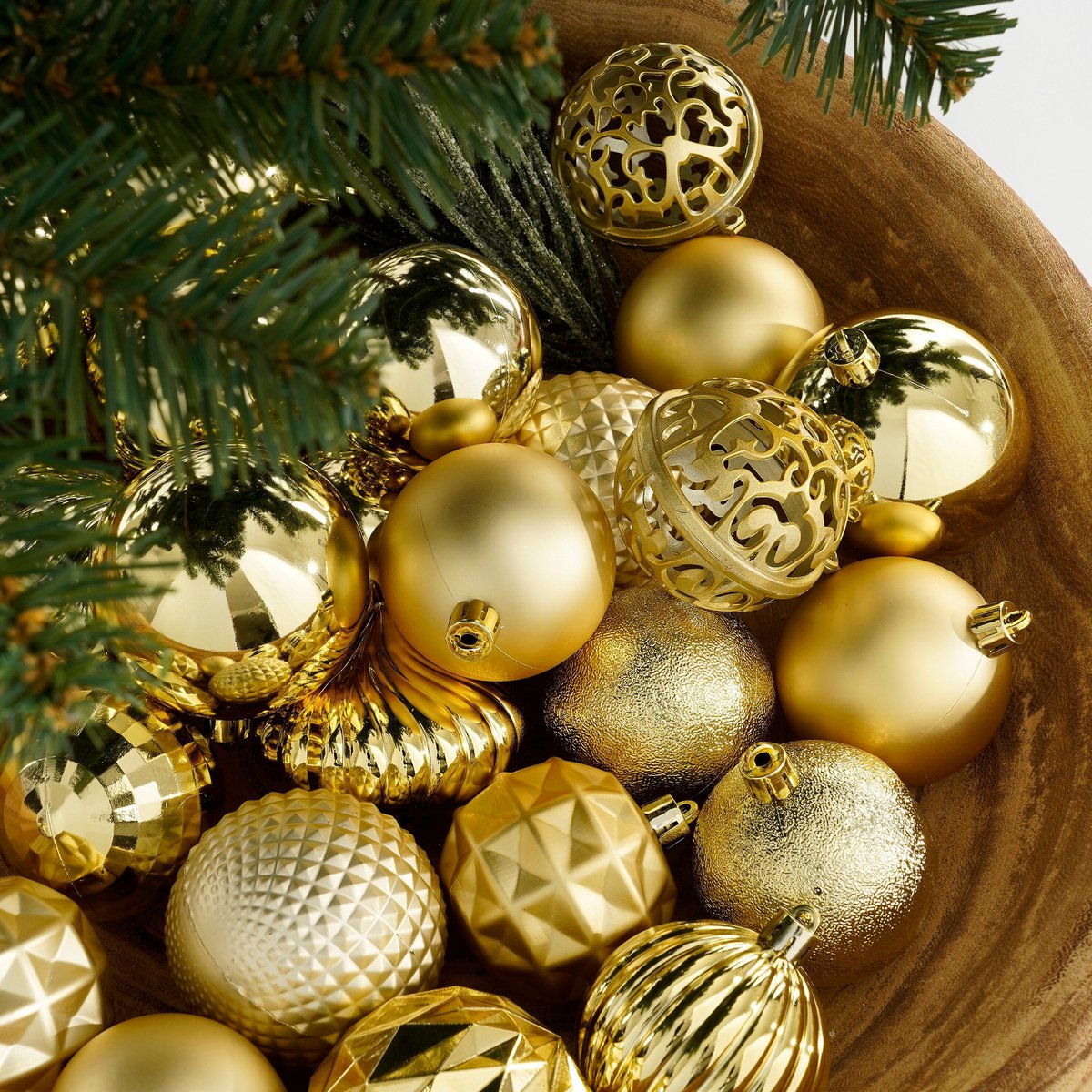 Weihnachtskugel-Set Unzerbrechliche Kugeln Gold