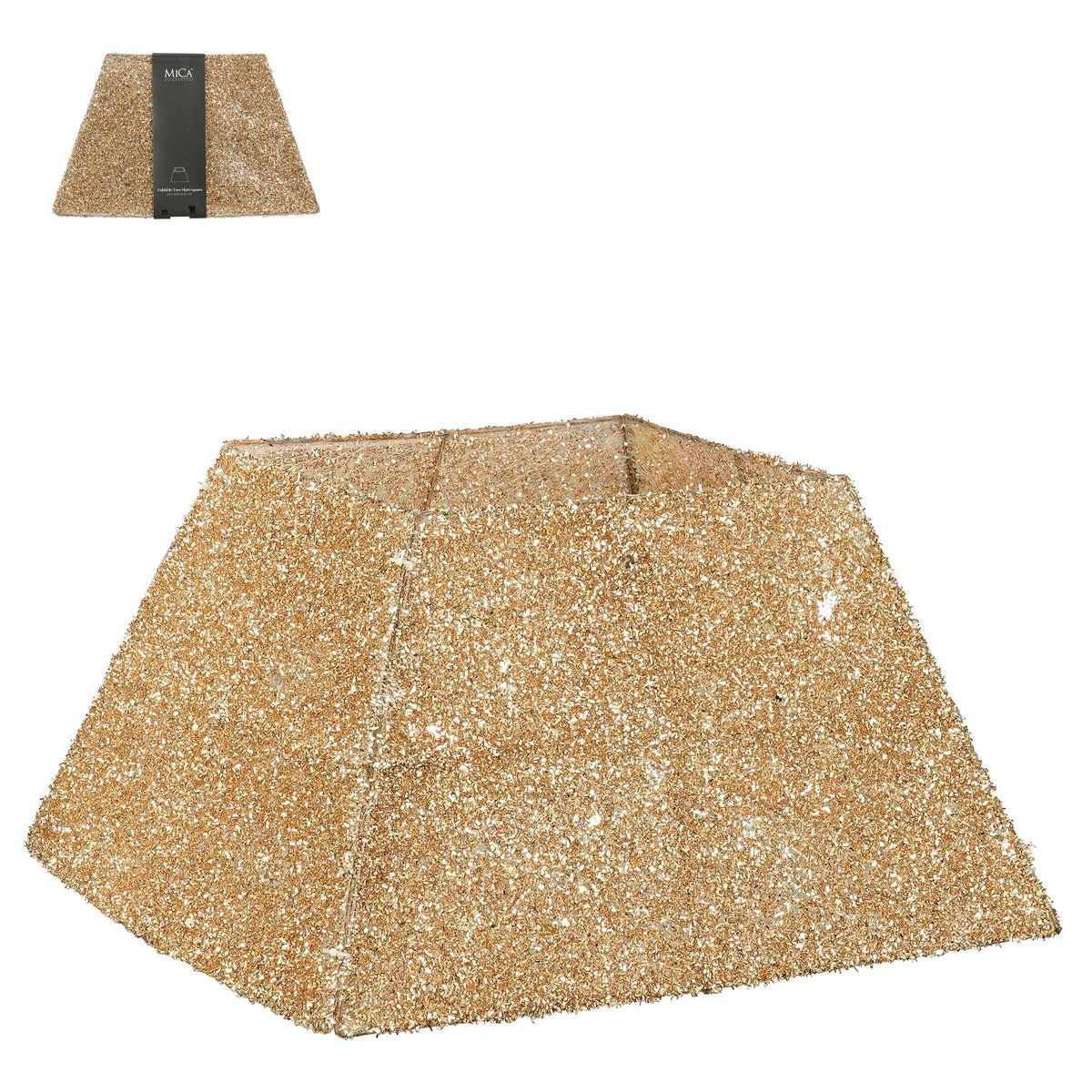 Weihnachtsbaumrock Gold