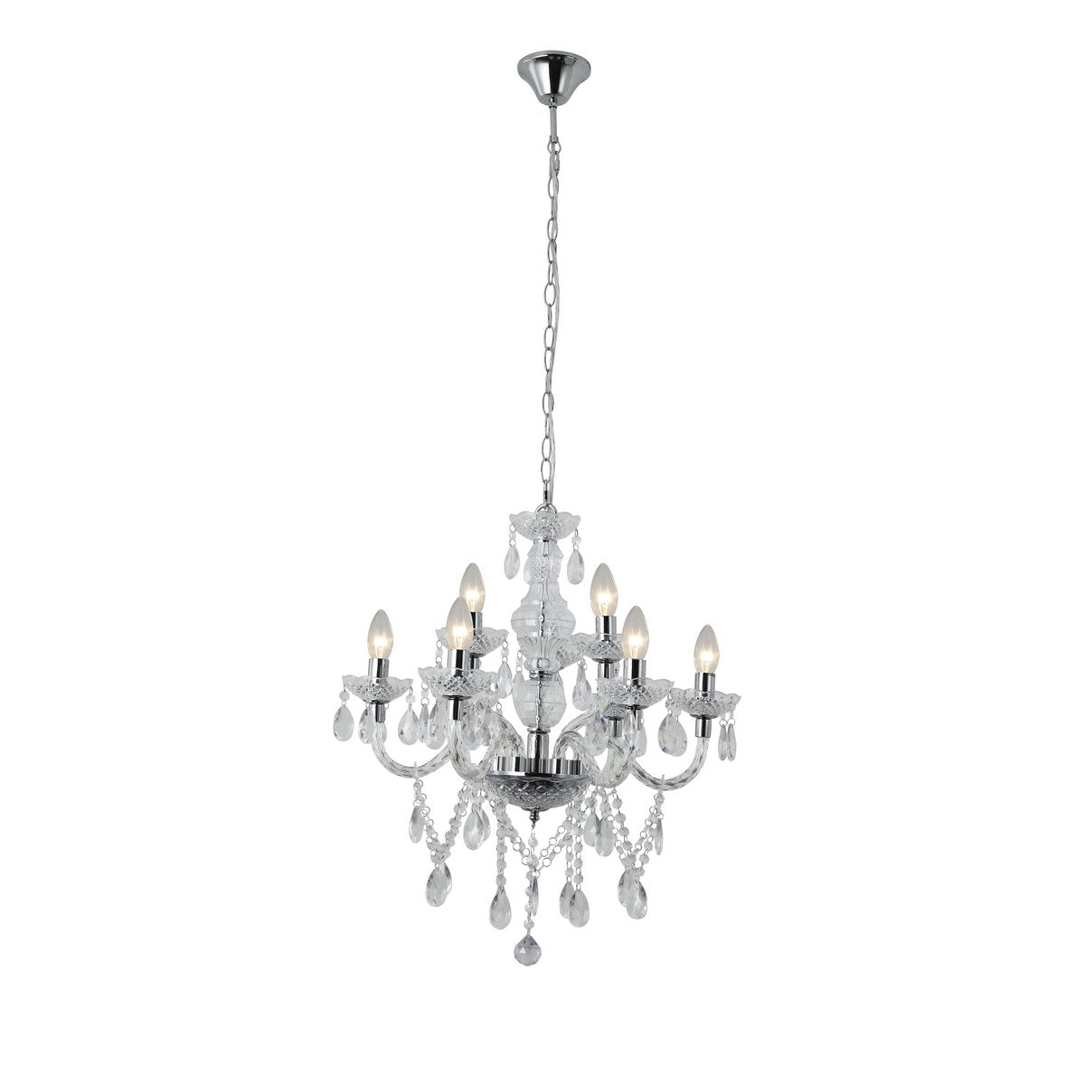 Acrylic glass chandelier