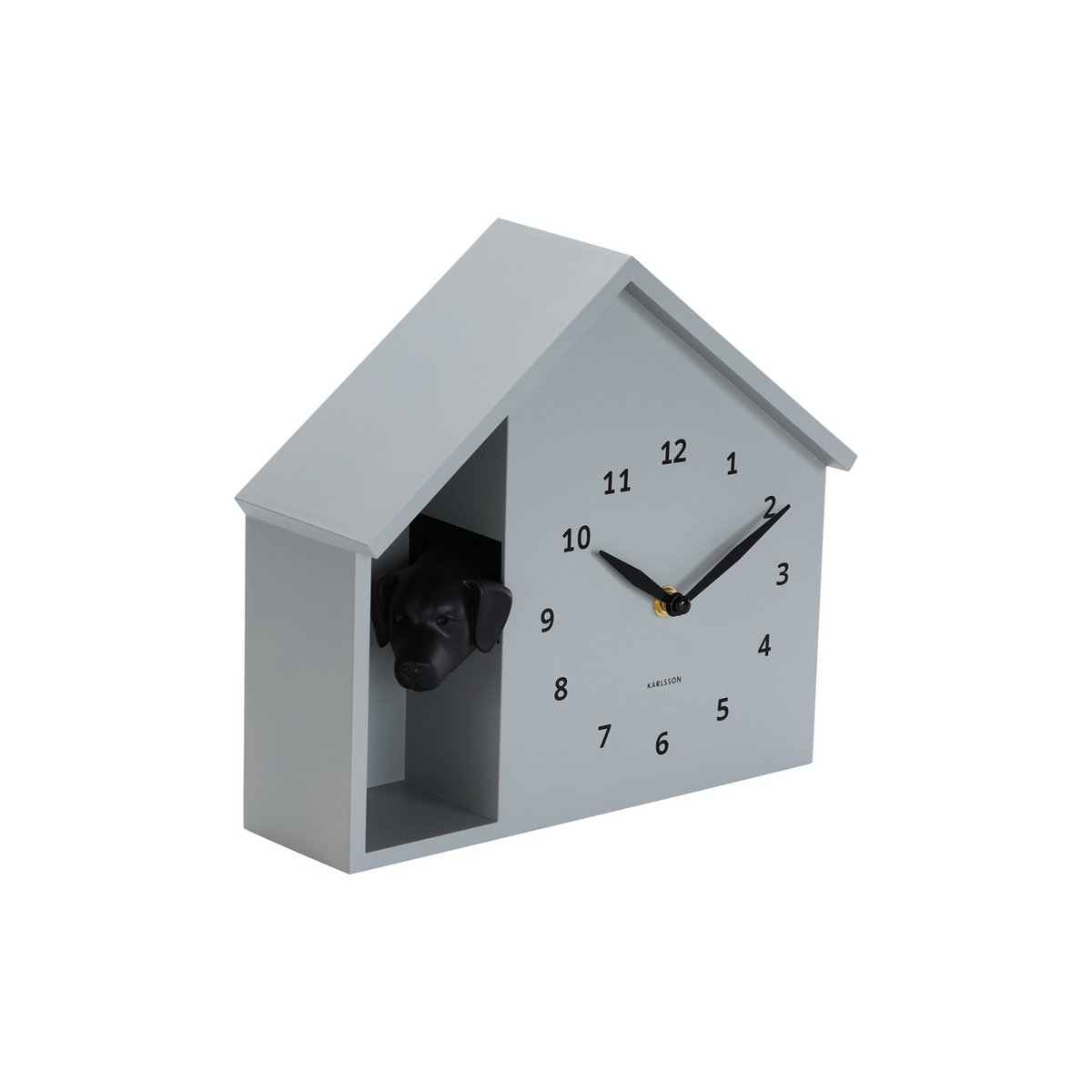 Wanduhr Spähender Hund