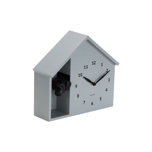 Wanduhr Spähender Hund