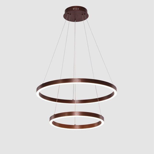 Hängende Lampe Neo Kaffee | 2-Ring 40+60 cm