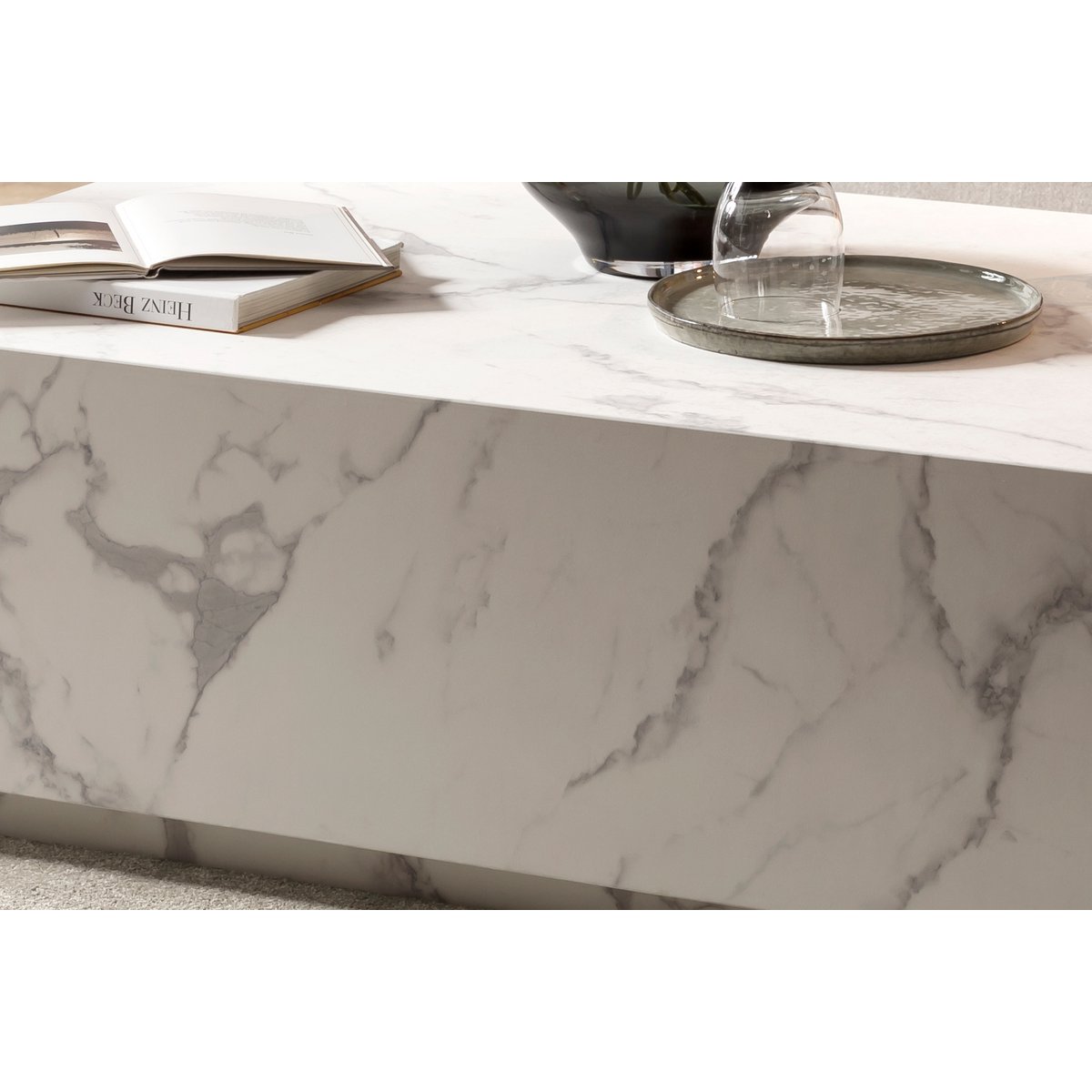 Coffee table white, 120x75 cm