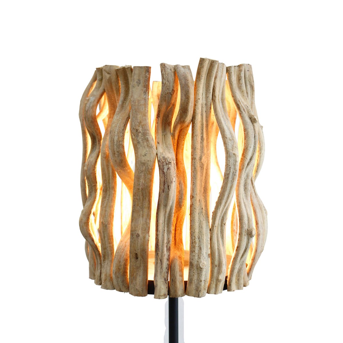 Floor lamp driftwood natural/black 140 cm