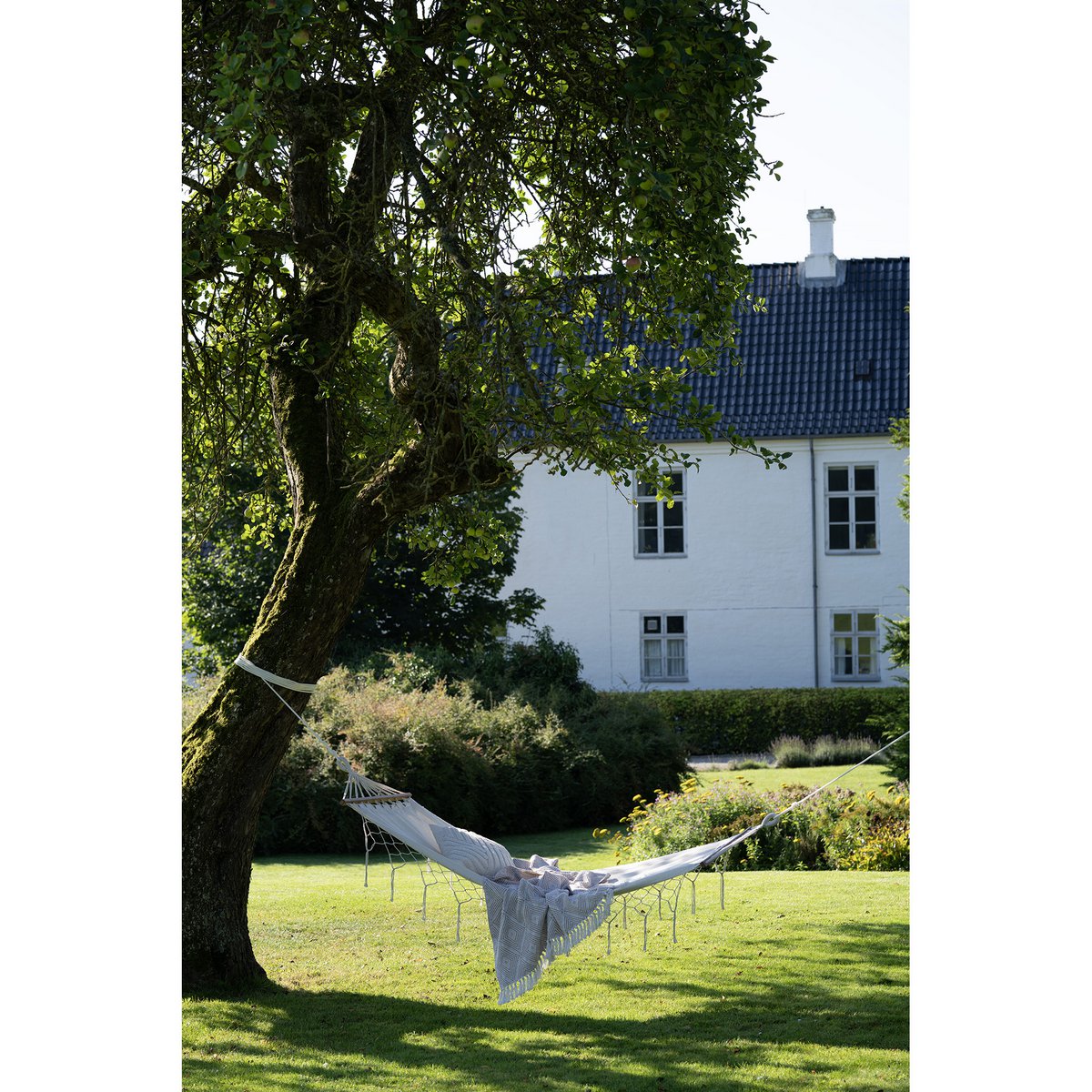 Edessa Hängematte - Off White, Polyester/Baumwolle/Lärche