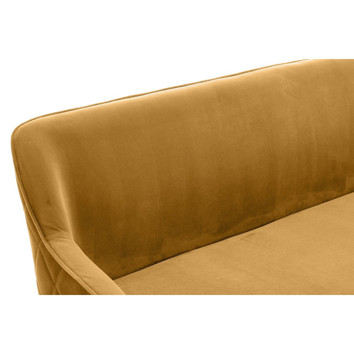 Bench 160 cm velvet mustard yellow