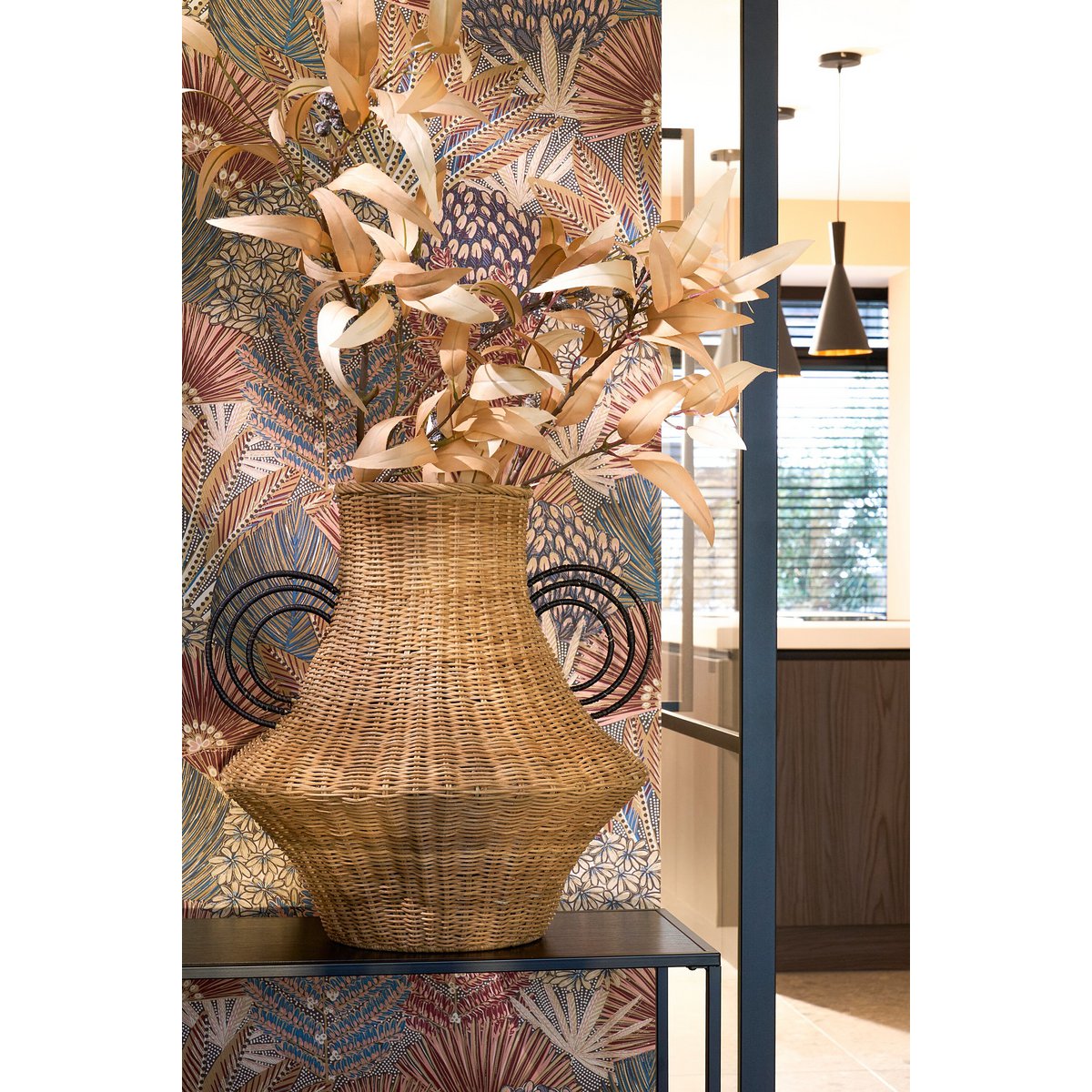Dekorative Vase Fabiola Hellbraun