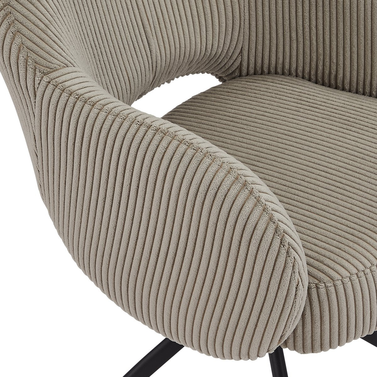 Arm chair Cord-optics light gray