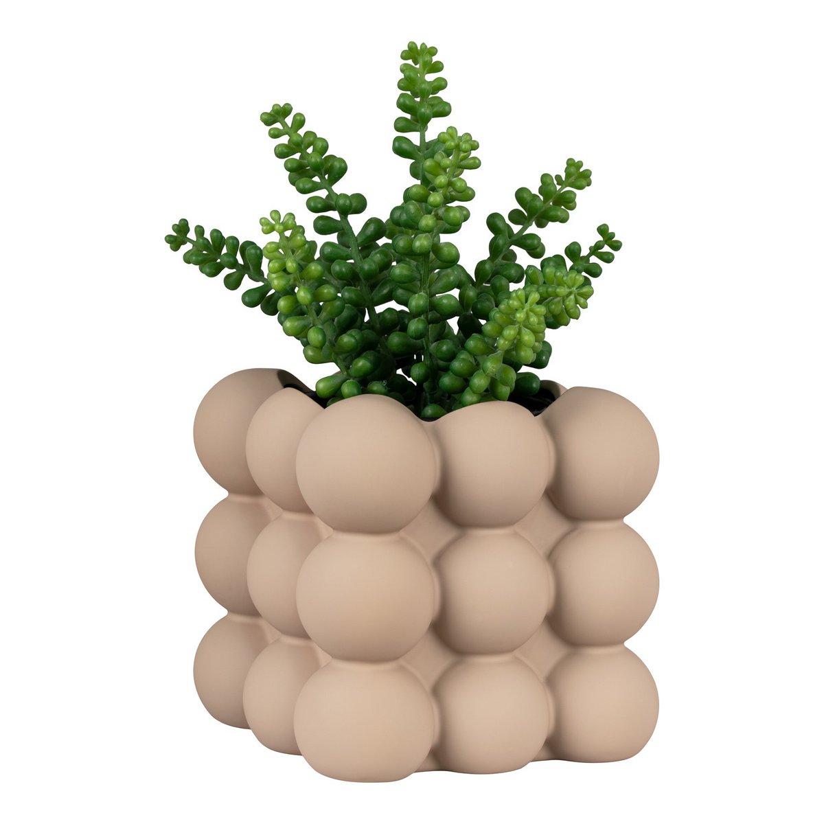 Blumentopf - Blumentopf aus Keramik, braun, 13,5x13,5x13 cm