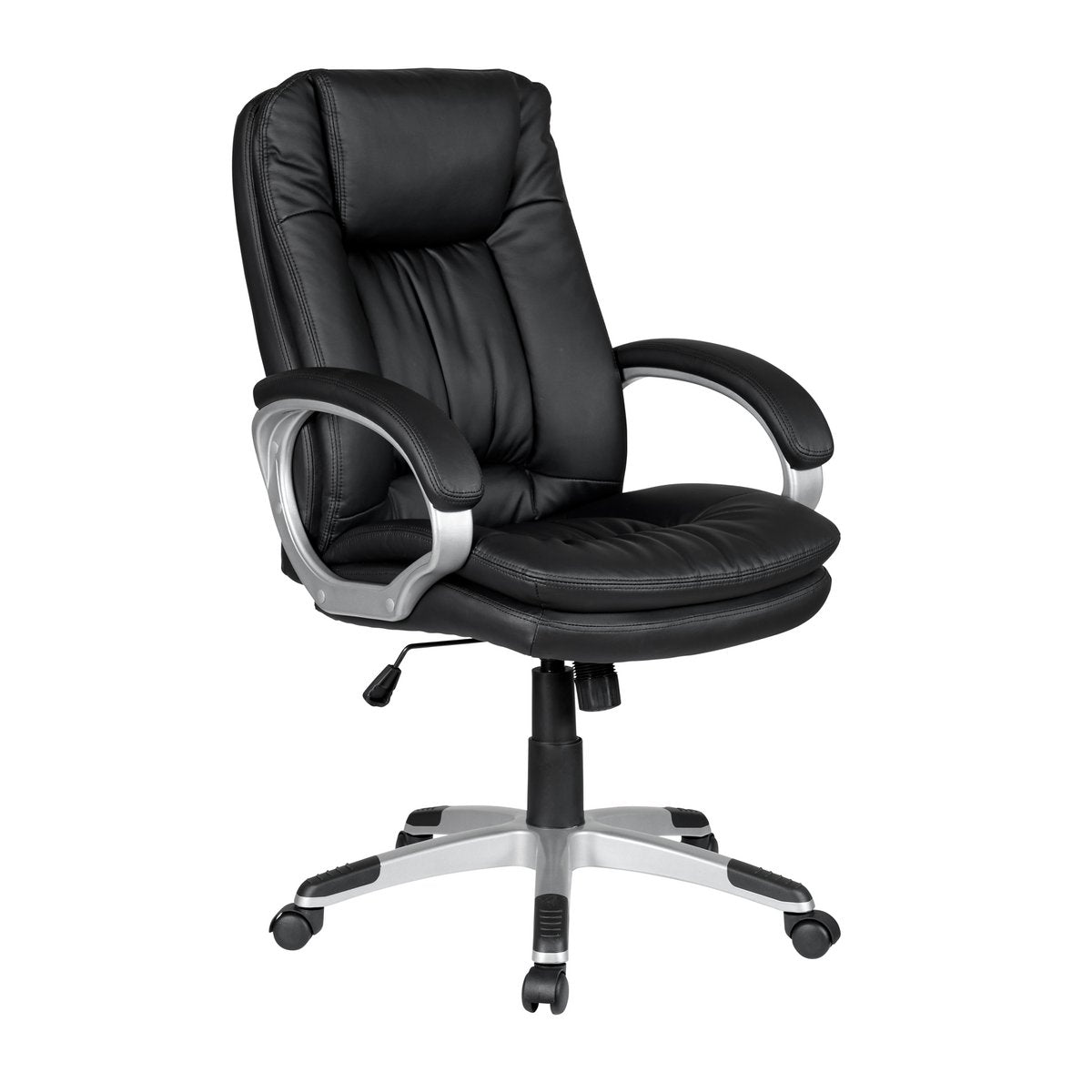 Office chair with armrests, black