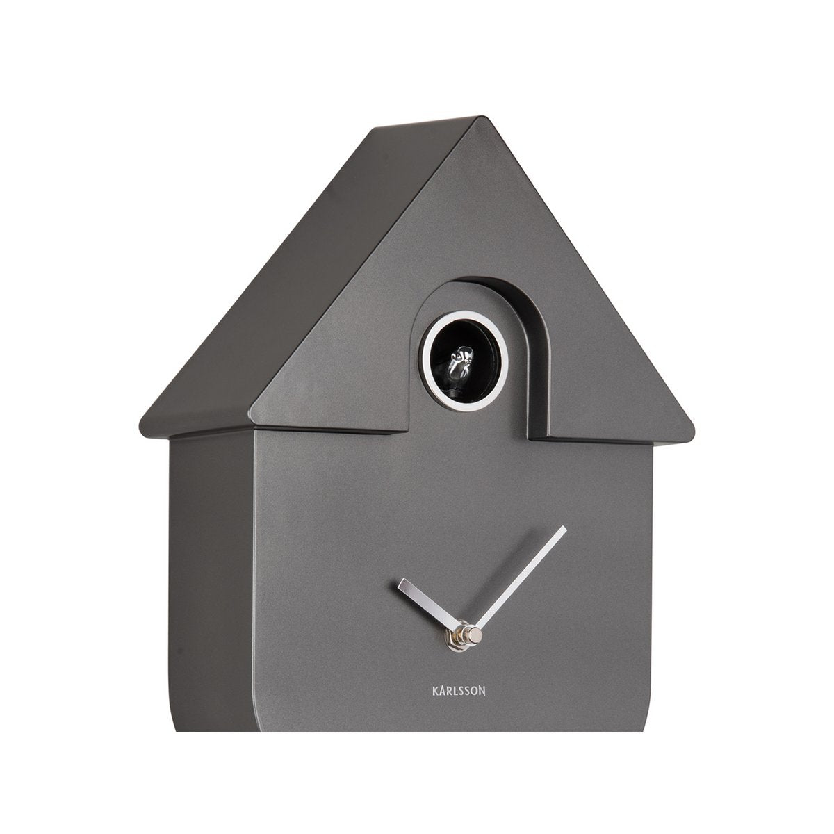 Wanduhr Modern Kuckuck Metallic