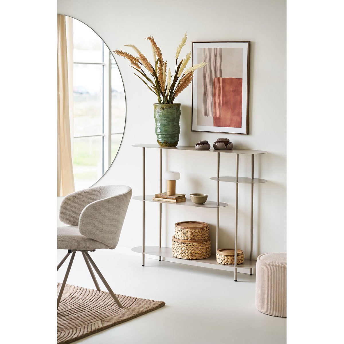 Mina Canvas-Druck, Leinwand, beige/braun, Nr.1, 50x70 cm