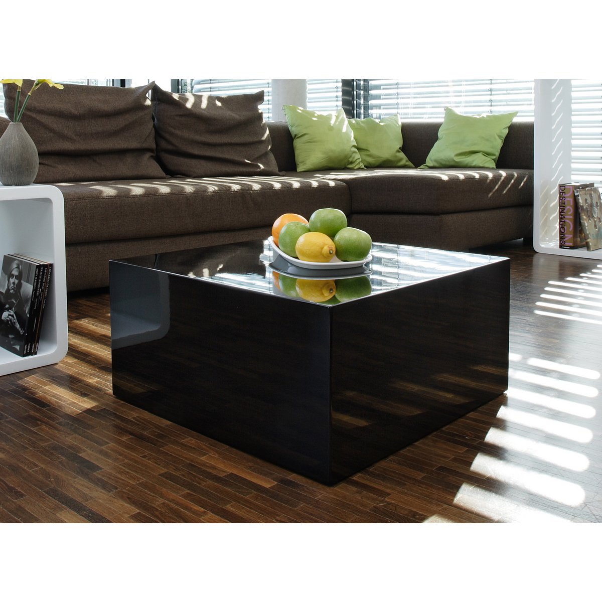 Coffee table 60x60x30cm black