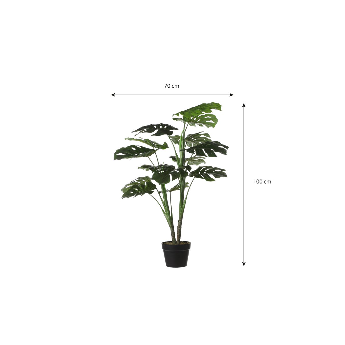 Künstliche Pflanze Monstera grün