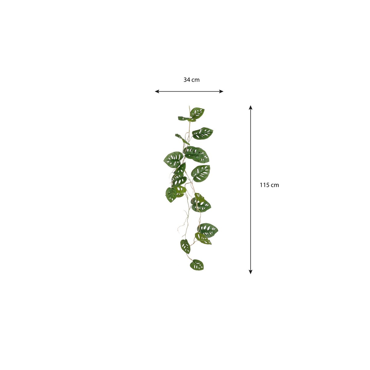 Künstliche Pflanze Monstera grün