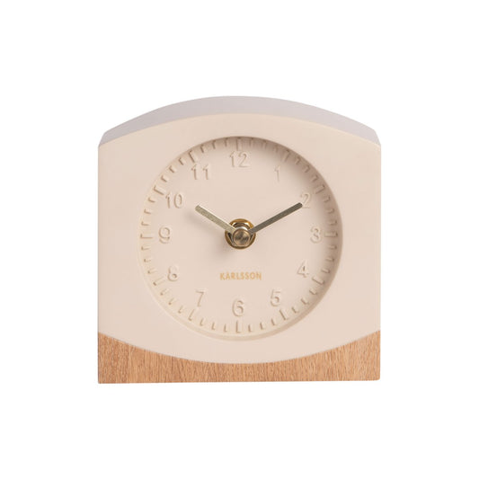 Tischuhr Paris mit Holz
