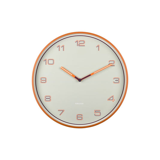 Wanduhr mit linierten Zahlen