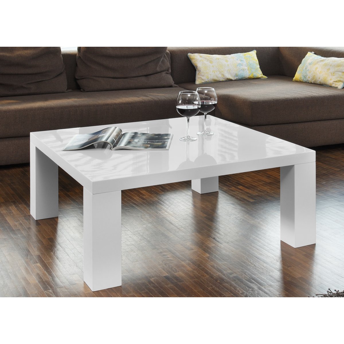 Coffee table 90x90x40 cm white