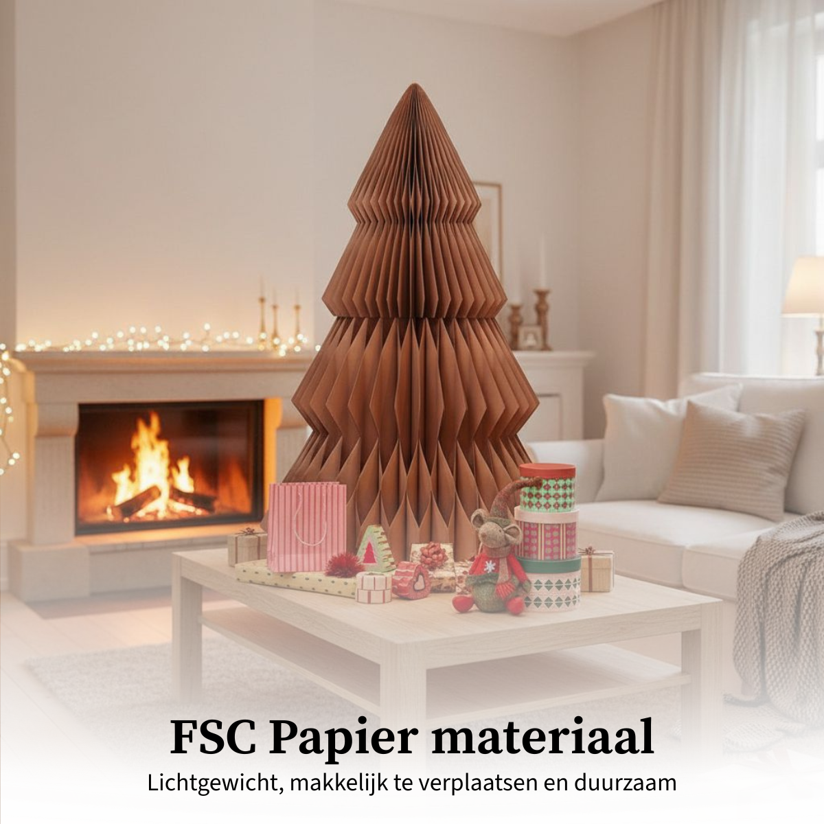 Dekorativer Weihnachtsbaum Braun