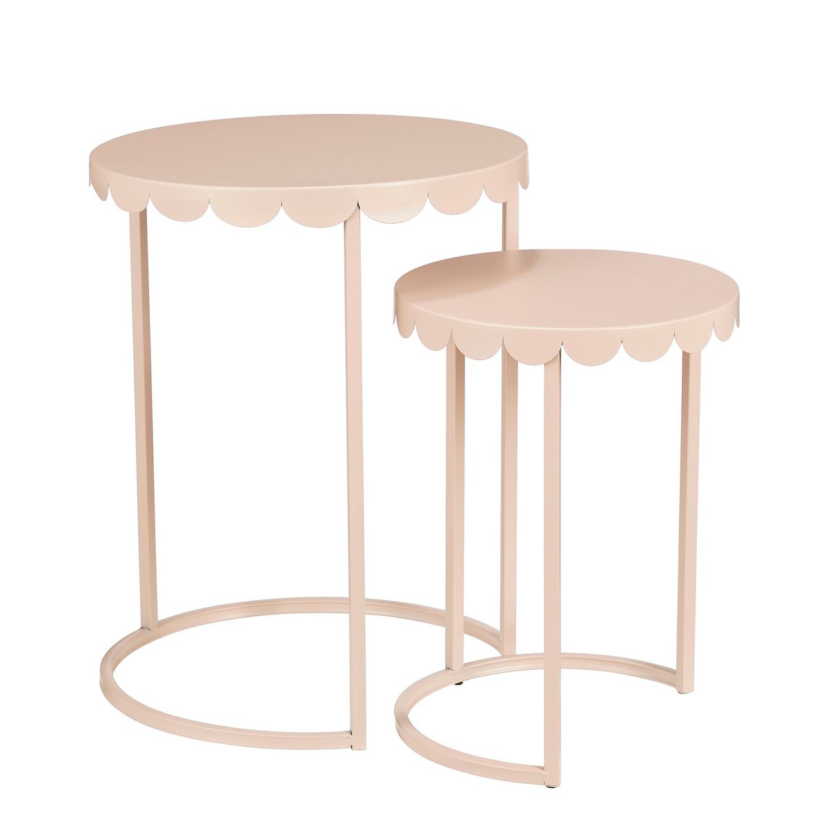 Beistelltischset Lara Hellrosa
