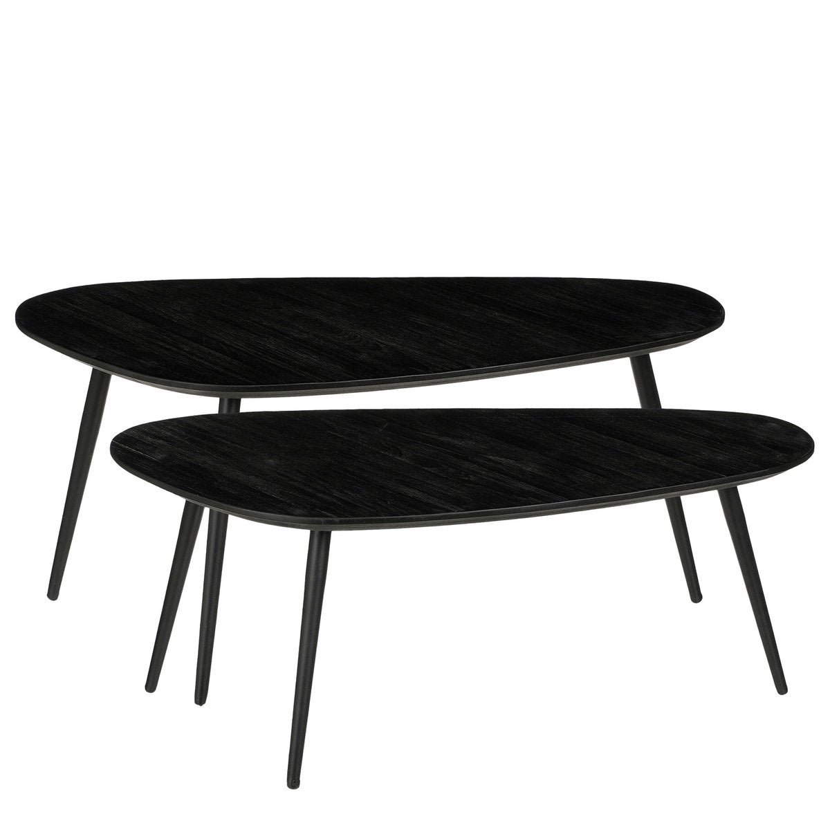Beistelltischset Jailey Schwarz