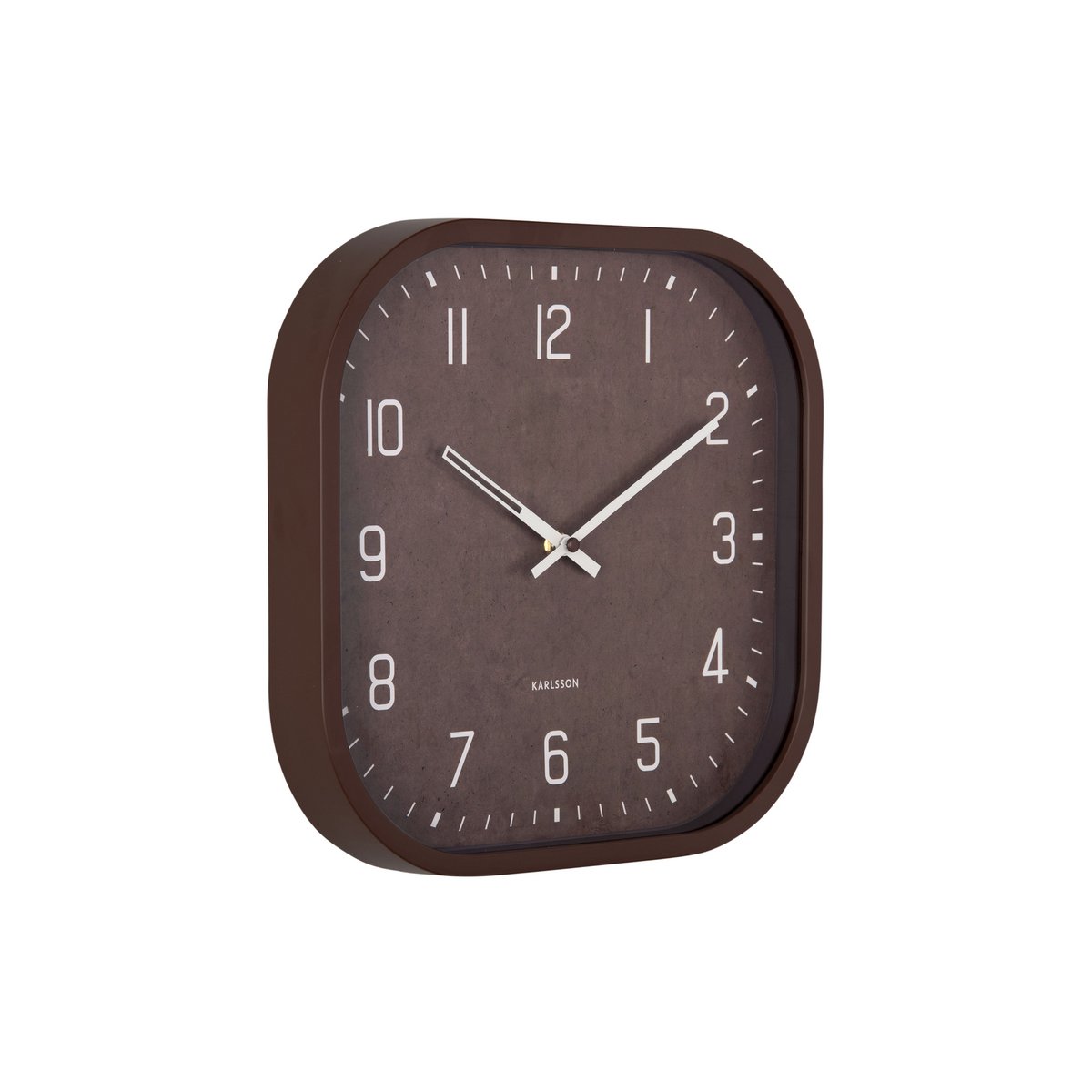 Quadratische Elementar-Wanduhr
