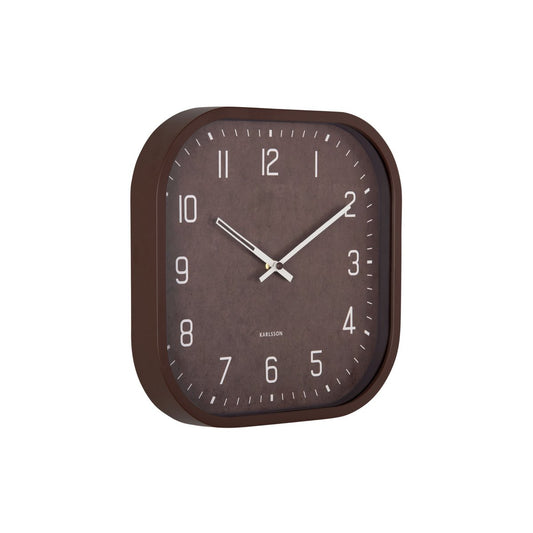 Quadratische Elementar-Wanduhr