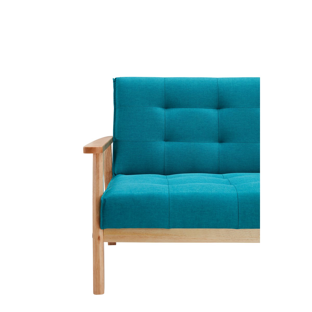 Sofa bed in Scandinavian textured petroleum