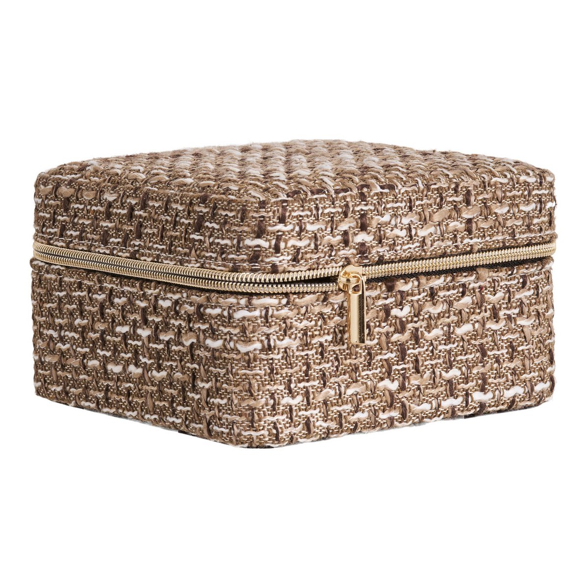 Marrakesch-Schmuckkästchen – Braunmischung, 100 % Polyester, 11 x 11 x 6,5 cm