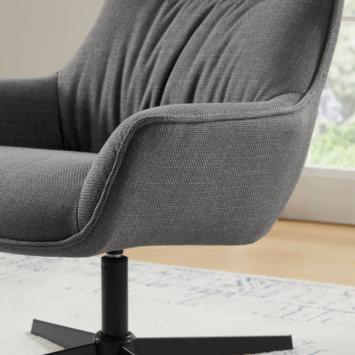 Sessel Strukturstoff Grau