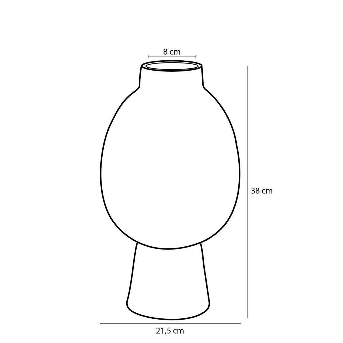 Vase Helma Blau